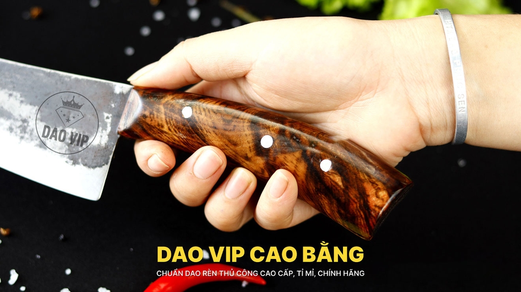 DAO LỌC - THÁI 01 CÁN GỖ TỰ NHIÊN G14 | DAO VIP CAO BẰNG