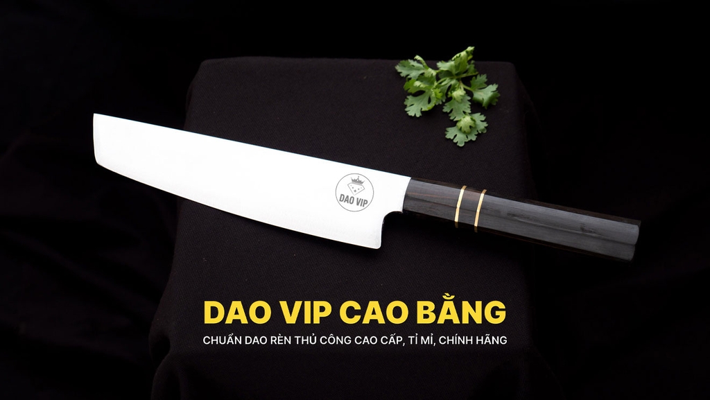 Dao thái lọc thép trắng DNK02 kháng gỉ, hàng chuẩn chính hãng của DAO VIP CAO BẰNG