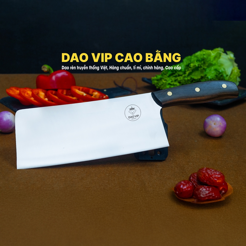 Bộ dao bếp 3 món thép trắng CB89TM đa dụng - Hàng chuẩn của DAO VIP CAO BẰNG