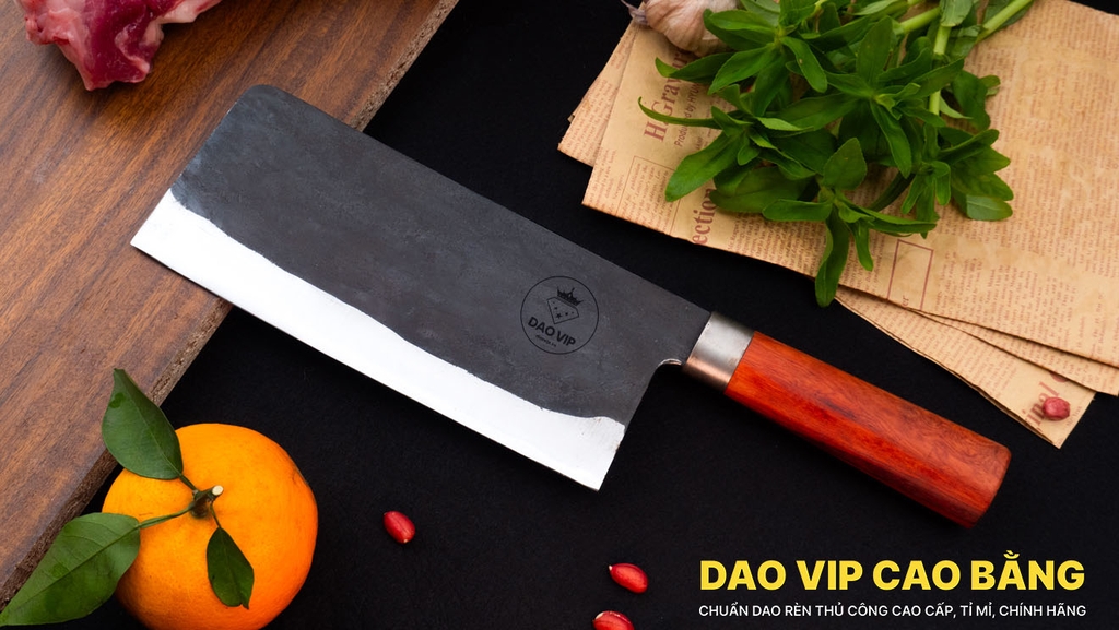 Dao chặt gà thép nhíp xe CG10NH DAO VIP CAO BẰNG