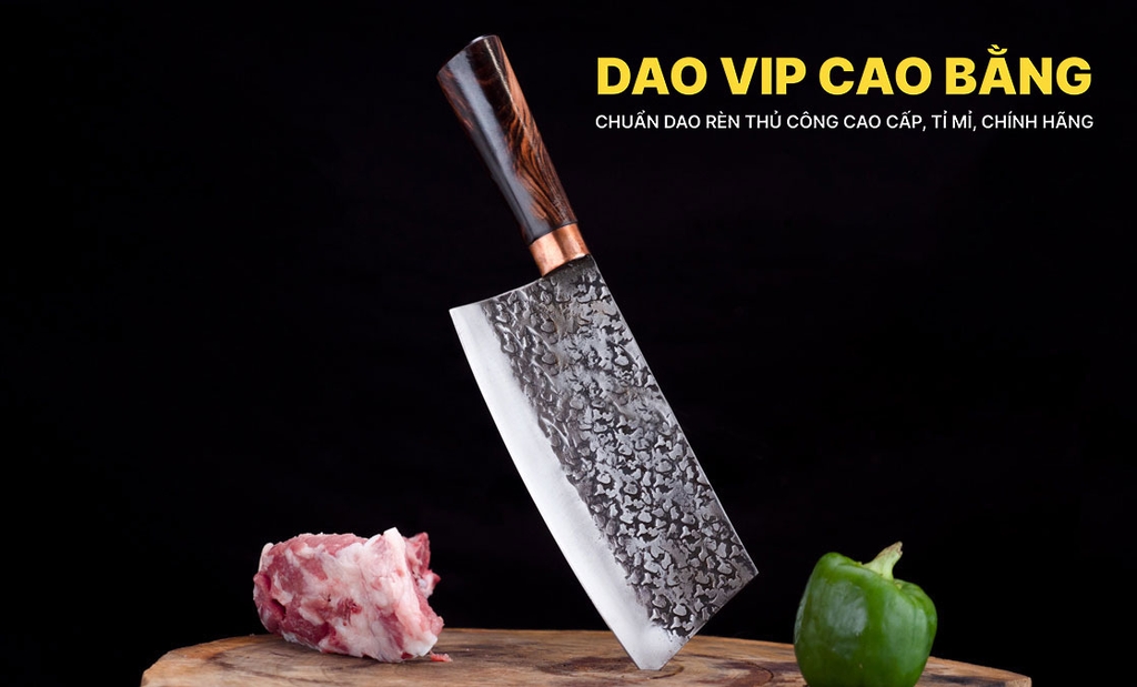 Dao chặt gà 03 CG03TDD chất lượng, vệ sinh - Hàng chuẩn của DAO VIP CAO BẰNG
