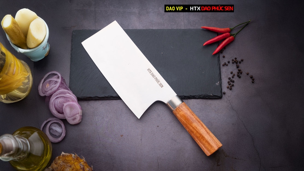 Dao chặt CG09H - Dao chặt gà thép trắng