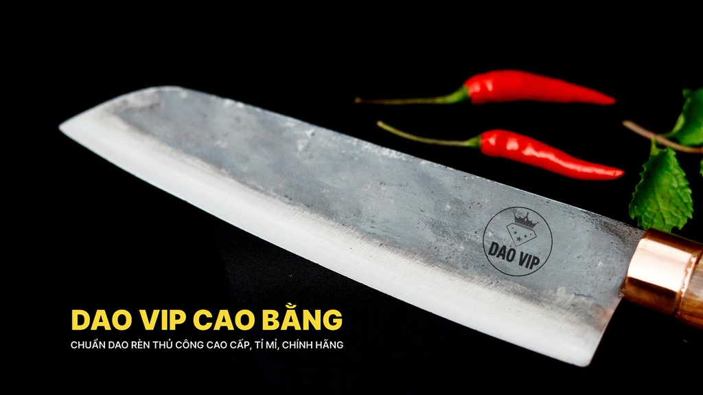 DAO THÁI KIỂU 01  N07DD cán gôc tự nhiên khâu đồng đỏ DAO VIP CAO BẰNG