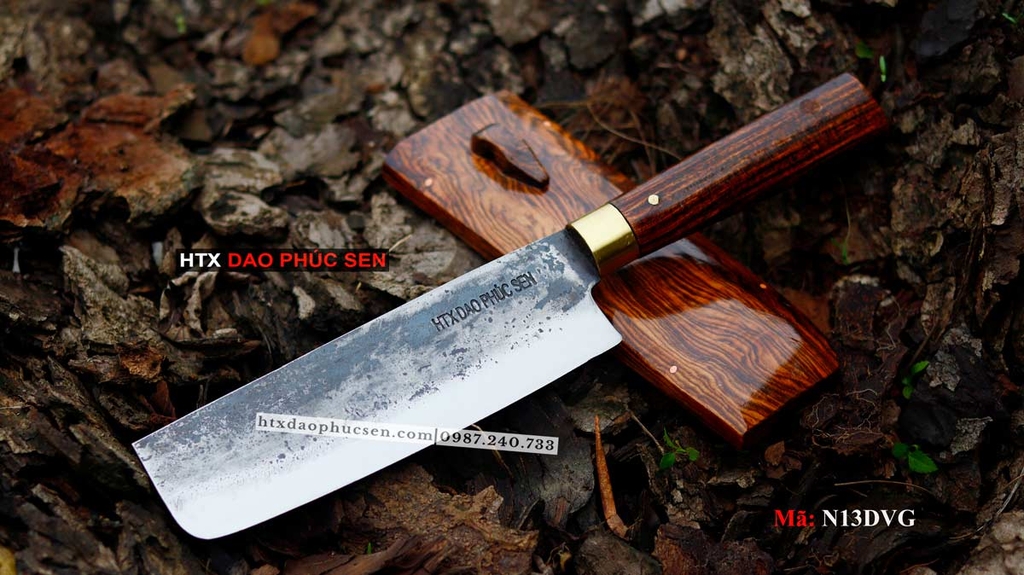 Dao Usuba N13DVG Vỏ Gỗ