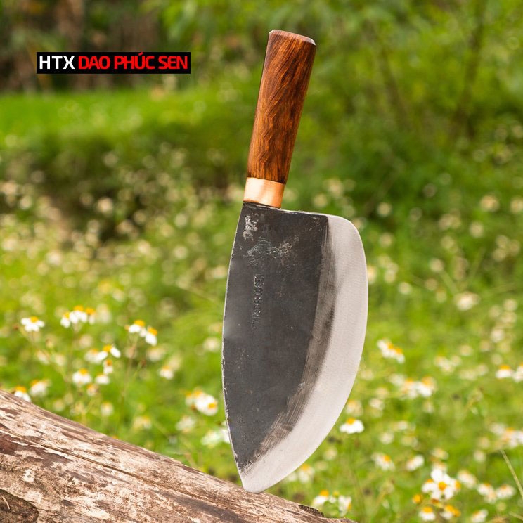 Dao làm cá - Thép nhíp ô tô - Cán cẩm khâu đồng đỏ DLCDD, hàng chuẩn CỦA DAO VIP - HTX DAO PHÚC SEN