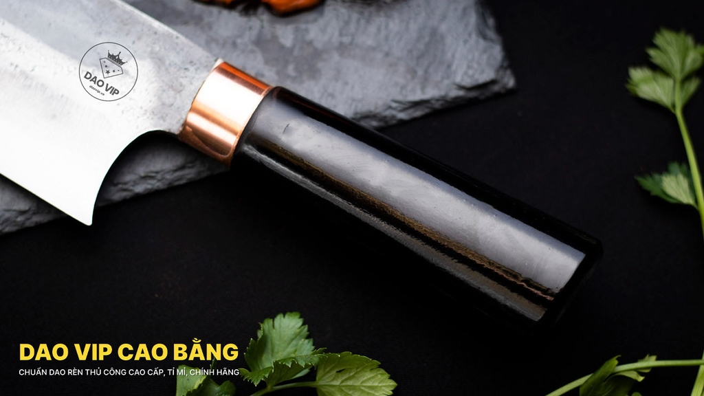 Dao Chặt Lọc 02 cán mun khâu đồng DCL02MDD DAO VIP CAO BẰNG