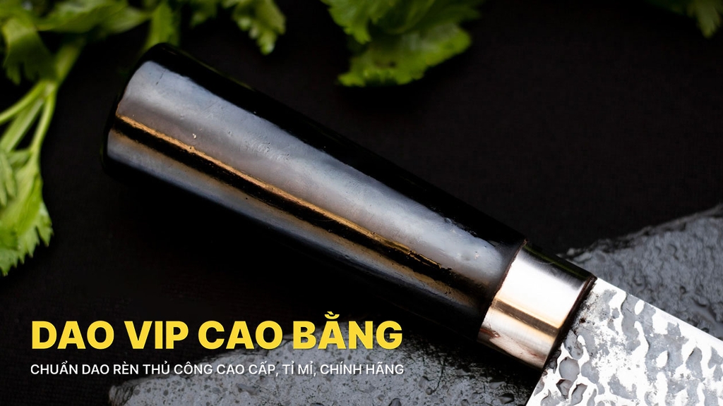 Dao thái 22 thép nhíp dập hoa văn - G03TM | DAO VIP CAO BẰNG