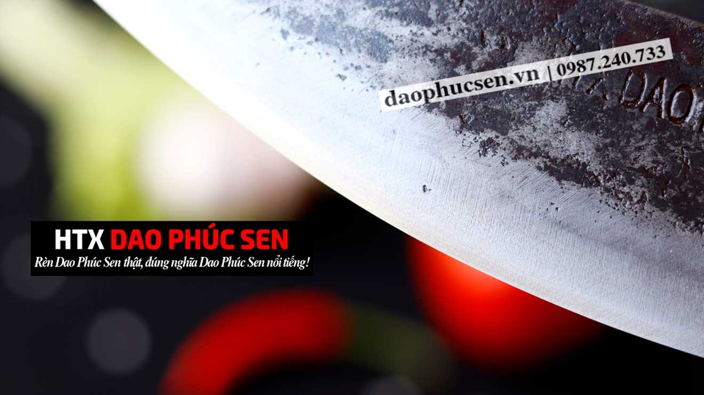 DAO BẦU LỌC 16 thép nhíp xe cán gỗ cẩm / HTX DAO PHÚC SEN