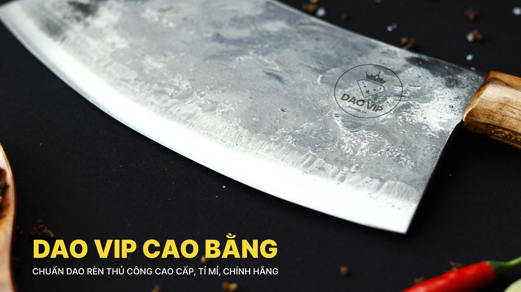 DAO CHẶT XƯƠNG 03 cán ốp cẩm DCX03 DAO VIP CAO BẰNG