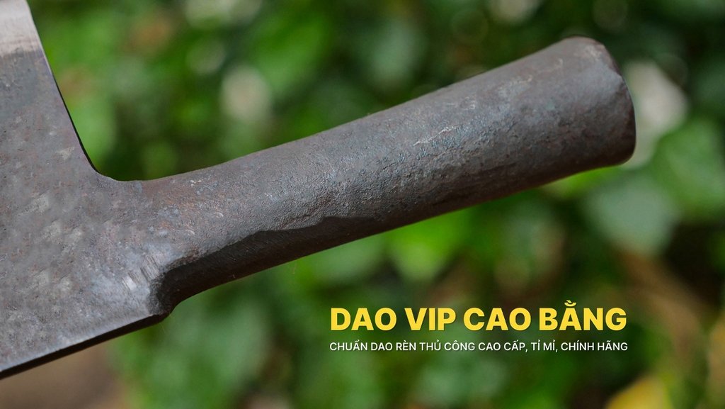 Dao chặt xương sắc bén - Cán sắt Thép nhíp ô tô S06 an toàn, vệ sinh, hàng chuẩn CỦA DAO VIP CAO BẰNG
