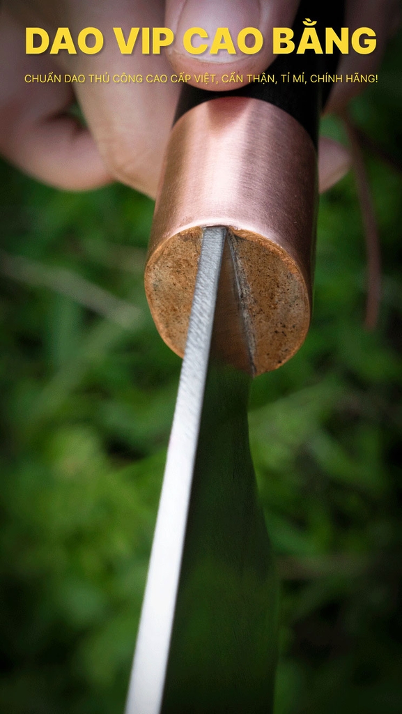 Dao chặt gà thép trắng cao cấp CG04, hàng chuẩn của DAO VIP CAO BẰNG