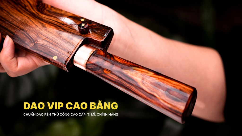 Dao phúc sen bản Takohiki vỏ gỗ N15DDVG DAO VIP CAO BẰNG