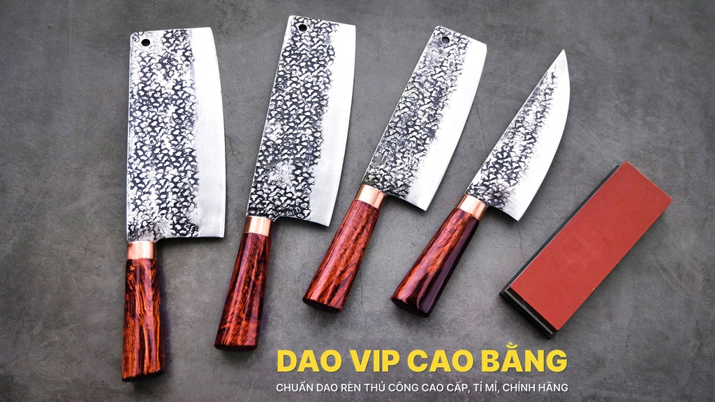 Bộ dao nhà bếp CBC chặt thái lọc hàng chuẩn DAO VIP CAO BẰNG