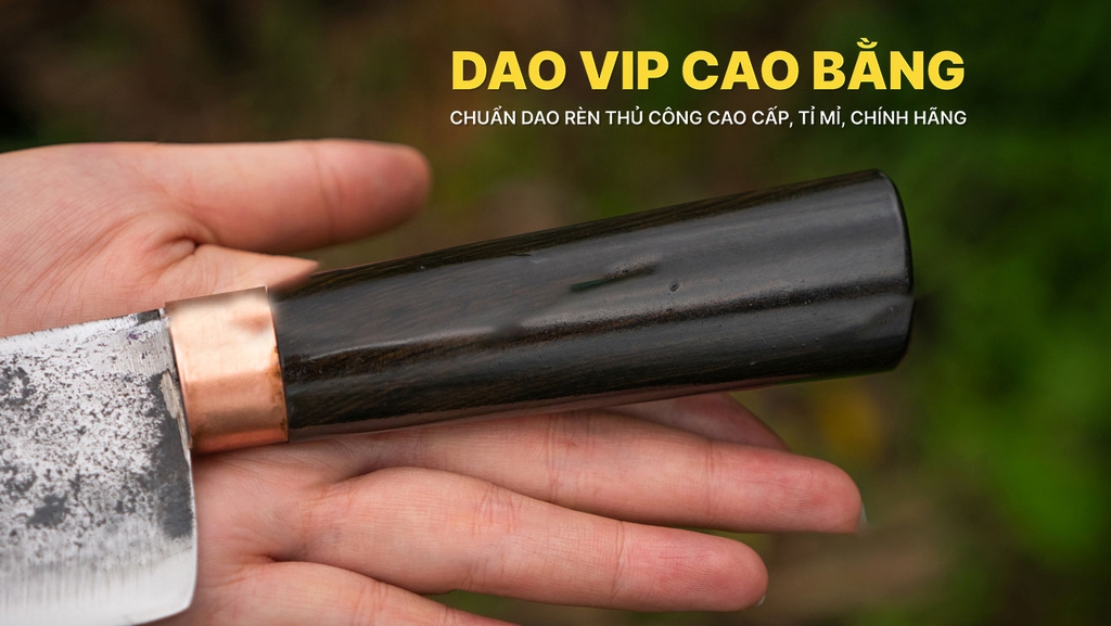 Dao bầu lọc 16 chống dính thép nhíp xe cán gỗ mun G08TMDD DAO VIP CAO BẰNG