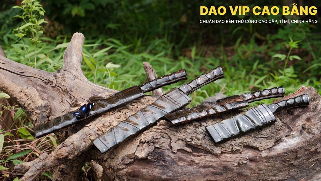 Bộ Dao Đi Rừng Nhíp Xe - CBM02 Dao Vip Cao Bằng