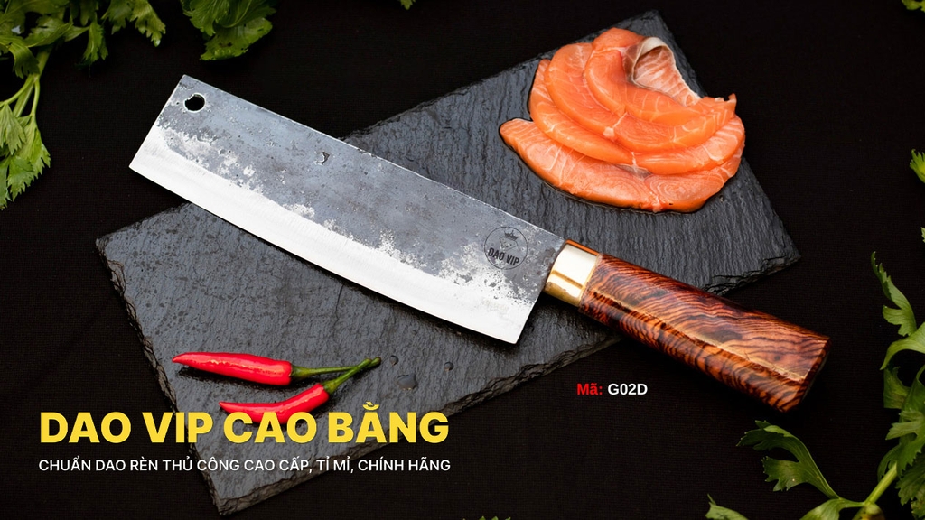 DAO THÁI 20 G02D cán cẩm khâu đồng DAO VIP CAO BẰNG