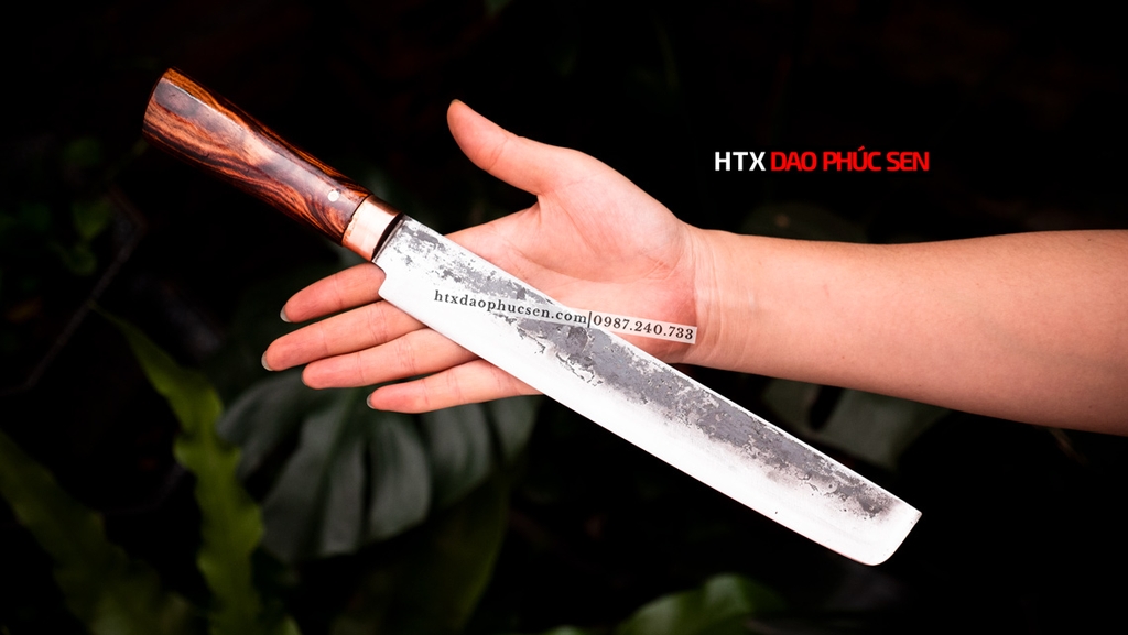 Dao phúc sen bản Takohiki vỏ gỗ