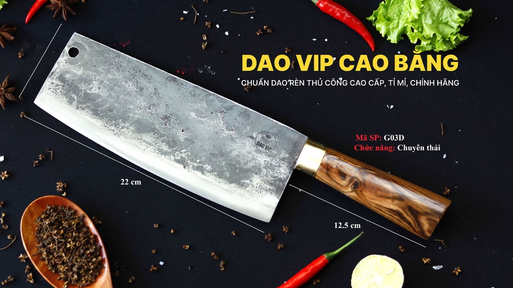 DAO PHÚC SEN THÁI 22 G03D khâu đồng DAO VIP CAO BẰNG