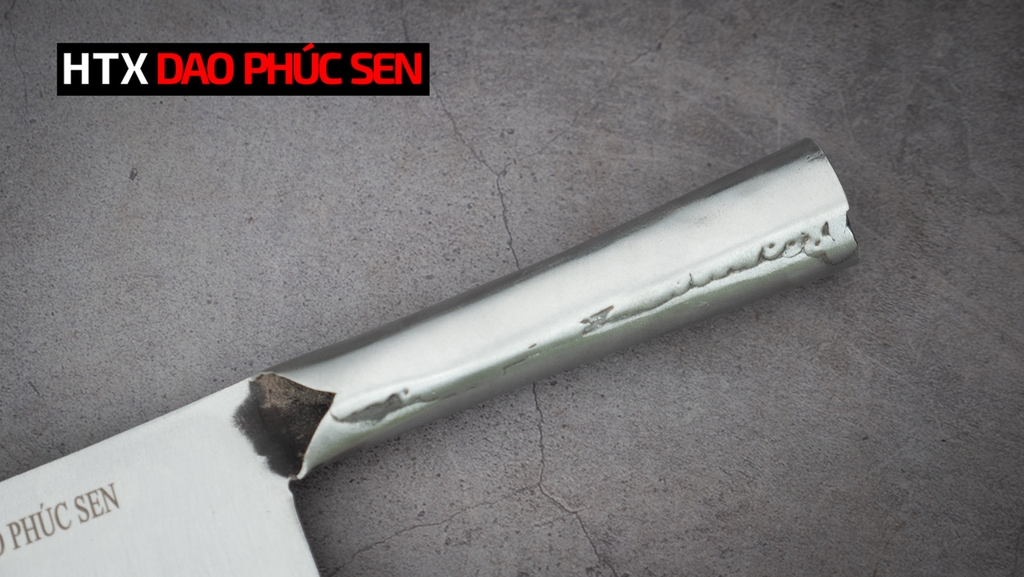 Dao thái thép trắng cao cấp cán sắt SDT09, hàng chuẩn chính hãng của DAO VIP - HTX DAO PHÚC SEN