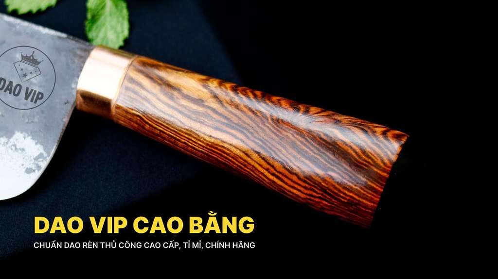 Dao bầu lọc thịt 22 thép nhíp xe cán gỗ tự nhiên G10DD | DAO VIP CAO BẰNG