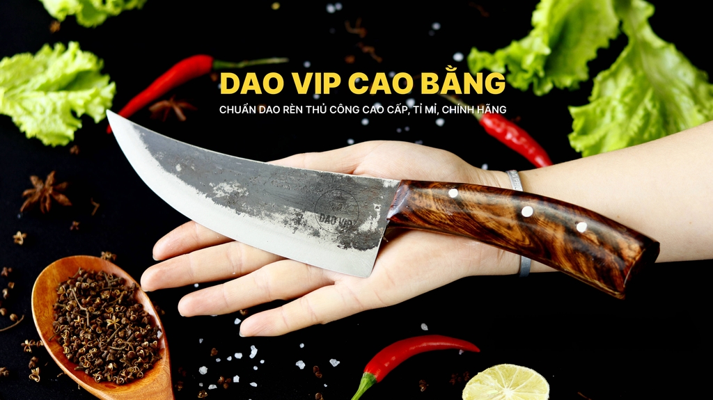 DAO LỌC - THÁI 01 CÁN GỖ TỰ NHIÊN G14 | DAO VIP CAO BẰNG