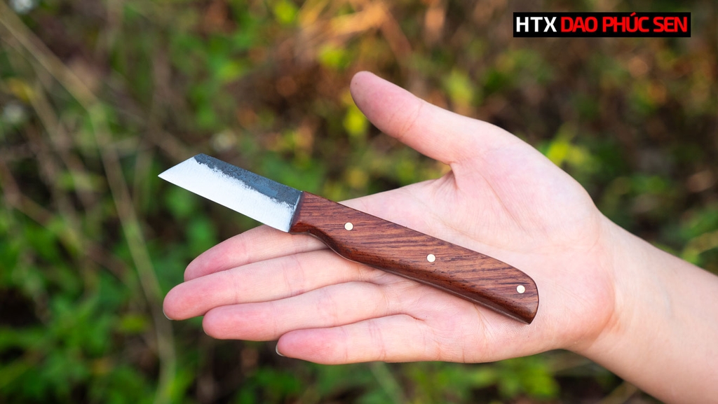 Dao rọc giấy ghép cây thép nhíp xe DRG chất lượng, hàng chuẩn CHÍNH HÃNG CỦA DAO VIP - HTX DAO PHÚC SEN
