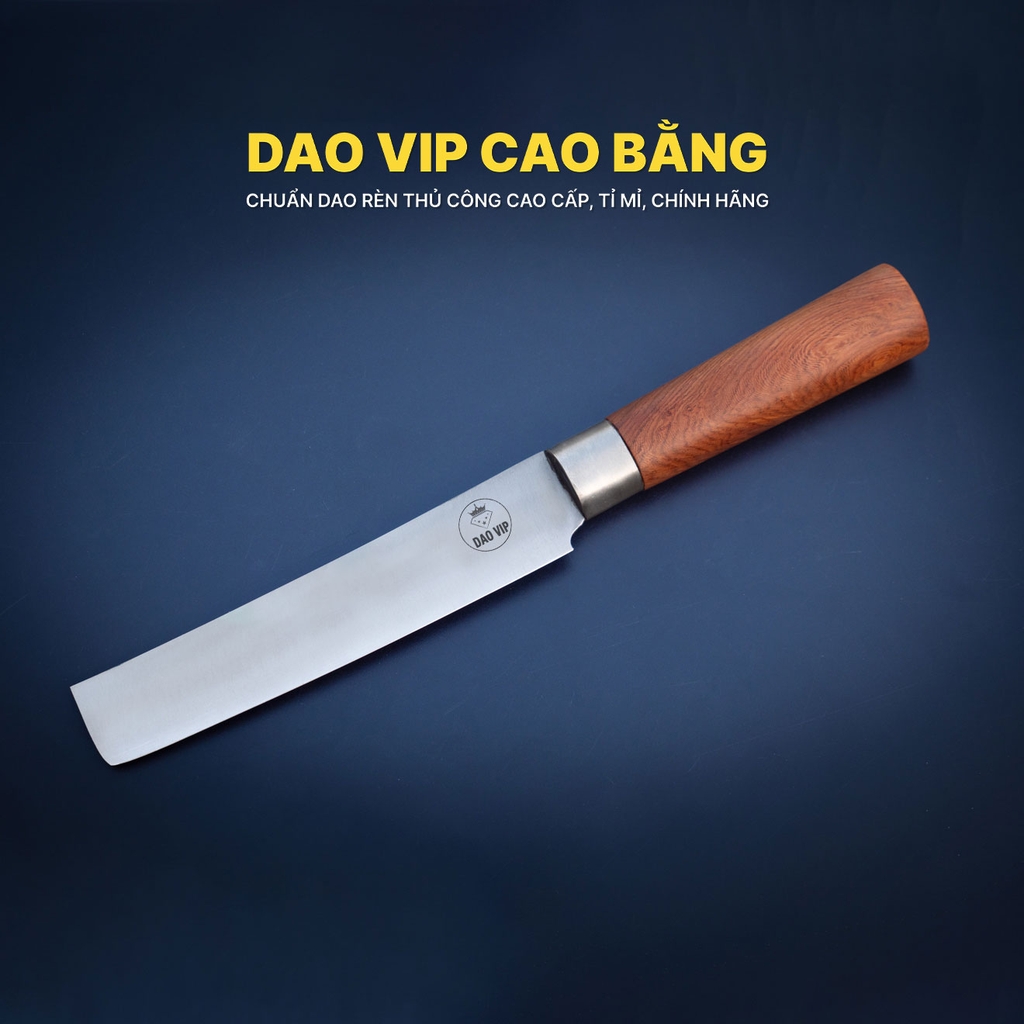 Dao thái gọt thép trắng cao cấp DTKH, hàng chuẩn CHÍNH HÃNG CỦA DAO VIP CAO BẰNG