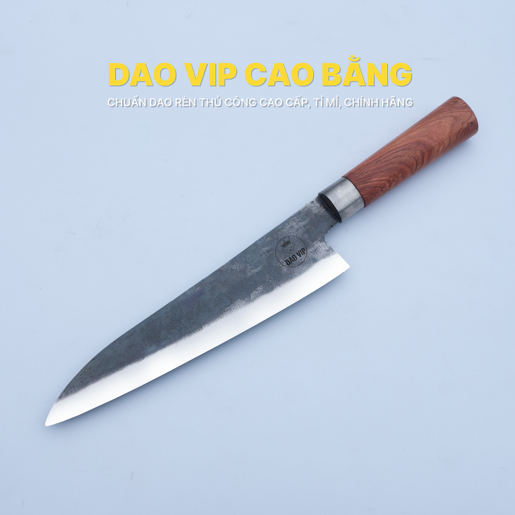 Dao thái nhíp xe cán gỗ Hương DN20H  DAO VIP CAO BẰNG
