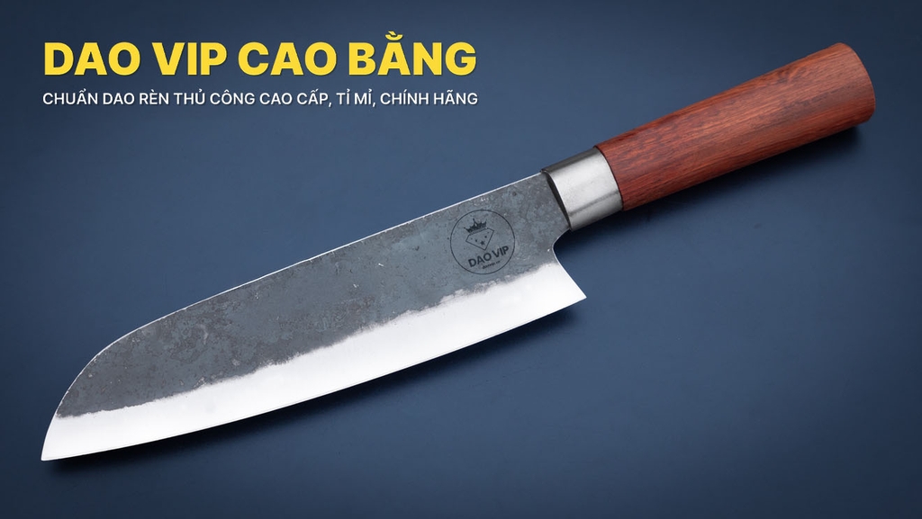 Dao thái nhíp xe cán gỗ Hương DN03H DAO VIP CAO BẰNG
