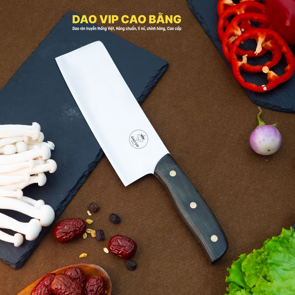 Bộ dao bếp 3 món thép trắng CB89TM đa dụng - Hàng chuẩn của DAO VIP CAO BẰNG