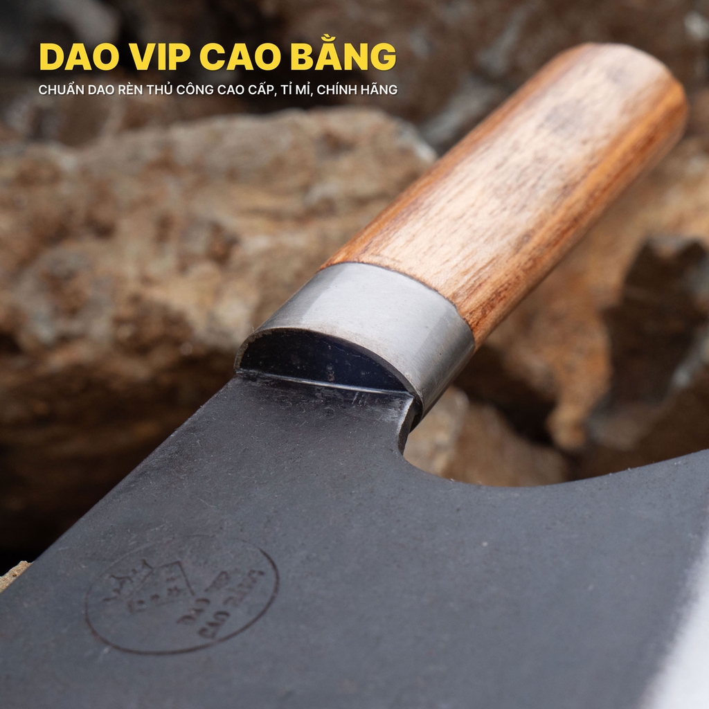 Dao xây thép nhíp rèn thủ công bền đẹp đầm tay DXN