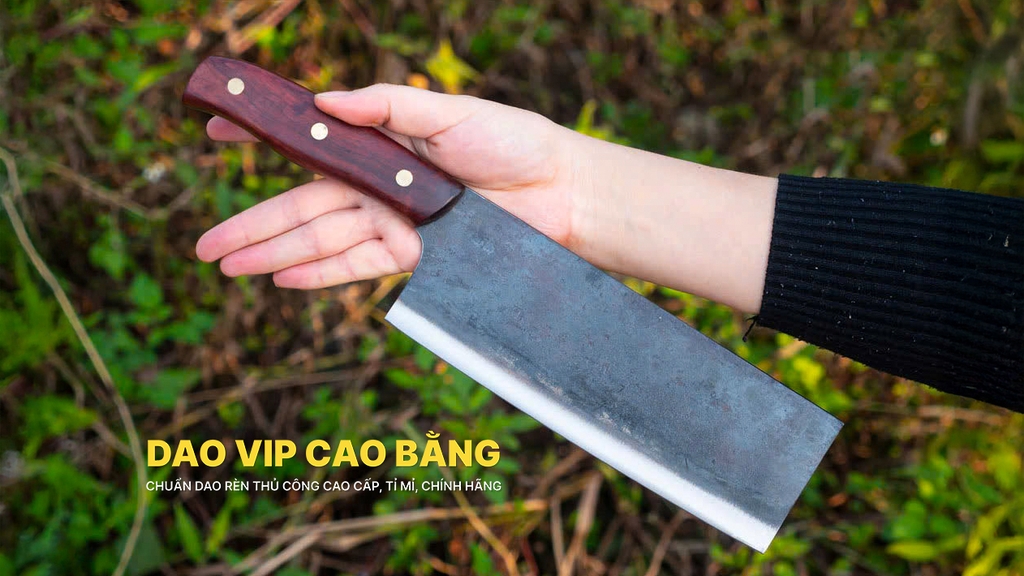 Dao chặt gà cao cấp nhíp xe - SG08 DAO VIP CAO BẰNG