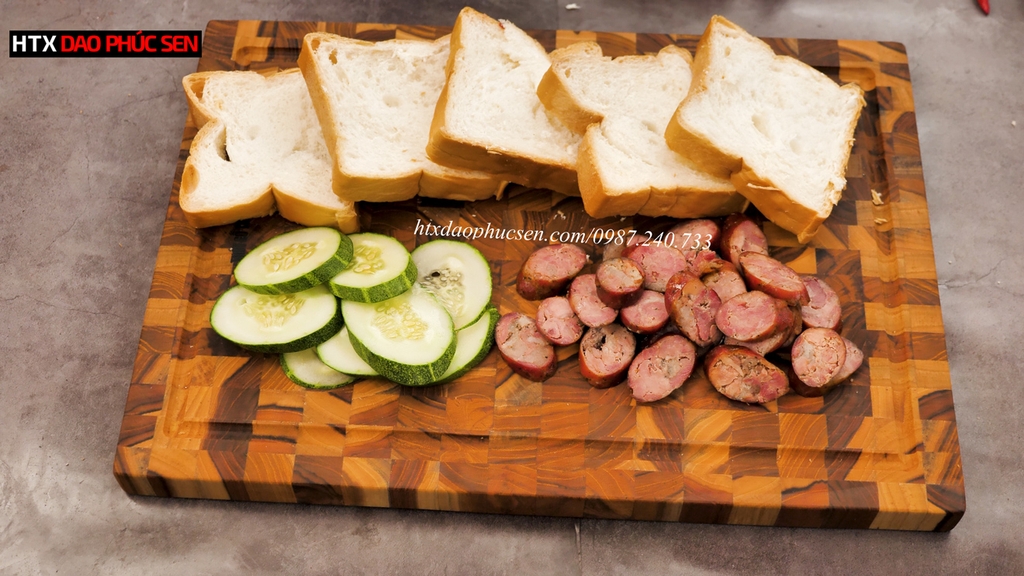 Thớt Gỗ Teak Cao Cấp - Chặt thái, Trang Trí - 40x28x2,5cm - DC03 | HTX DAO PHÚC SEN