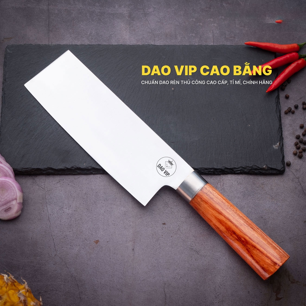 Dao thái thịt cá thép trắng DT09H DAO VIP CAO BẰNG