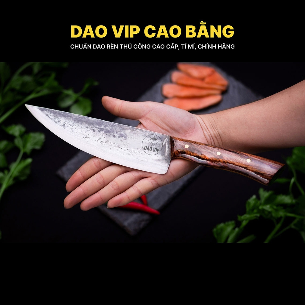 DAO BẦU LỌC 16 thép nhíp xe cán gỗ cẩm G08OCD / HTX DAO PHÚC SEN
