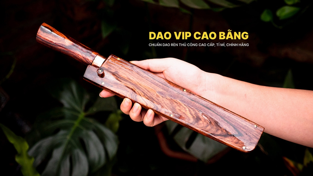 Dao phúc sen bản Takohiki vỏ gỗ N15DDVG DAO VIP CAO BẰNG