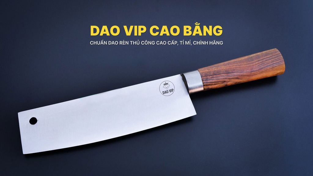 Dao thái 20 thép trắng cao cấp G02KC chất lượng, hàng chuẩn của DAO VIP CAO BẰNG
