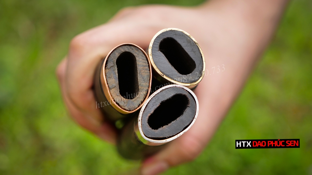 Bộ 3 cán dao bếp gỗ mun cao cấp - 3BM