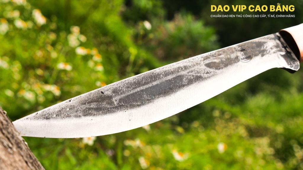 Dao thái lọc sắc bén - Thép nhíp oto - Cán cẩm khâu đồng đỏ - DL22DD DAO VIP CAO BẰNG