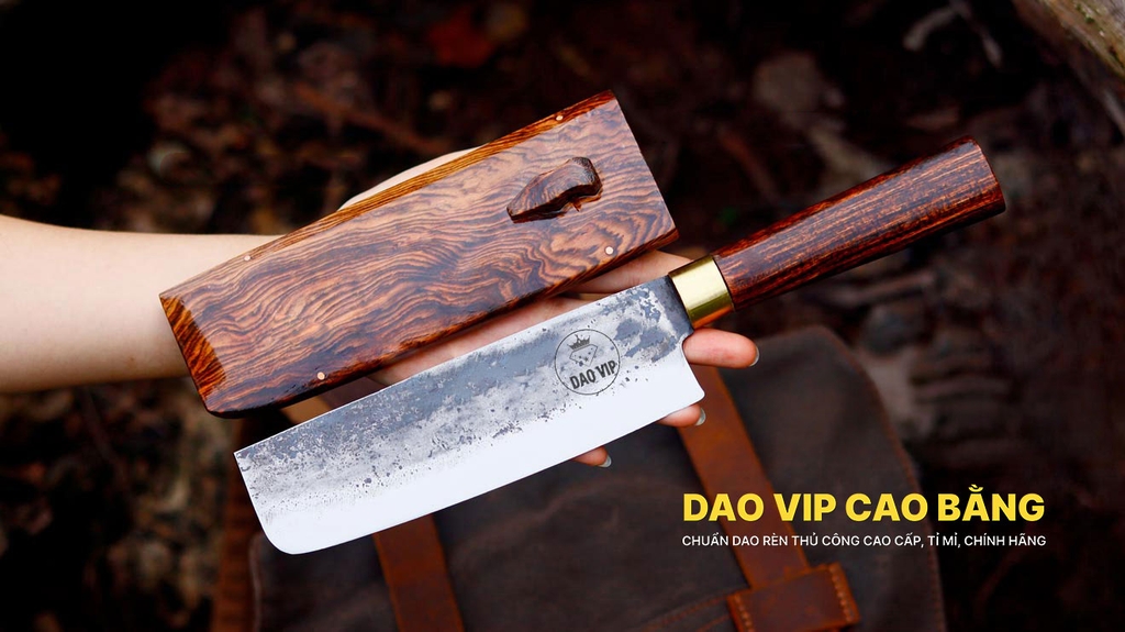 Dao Usuba N13DVG Vỏ Gỗ DAO VIP CAO BẰNG