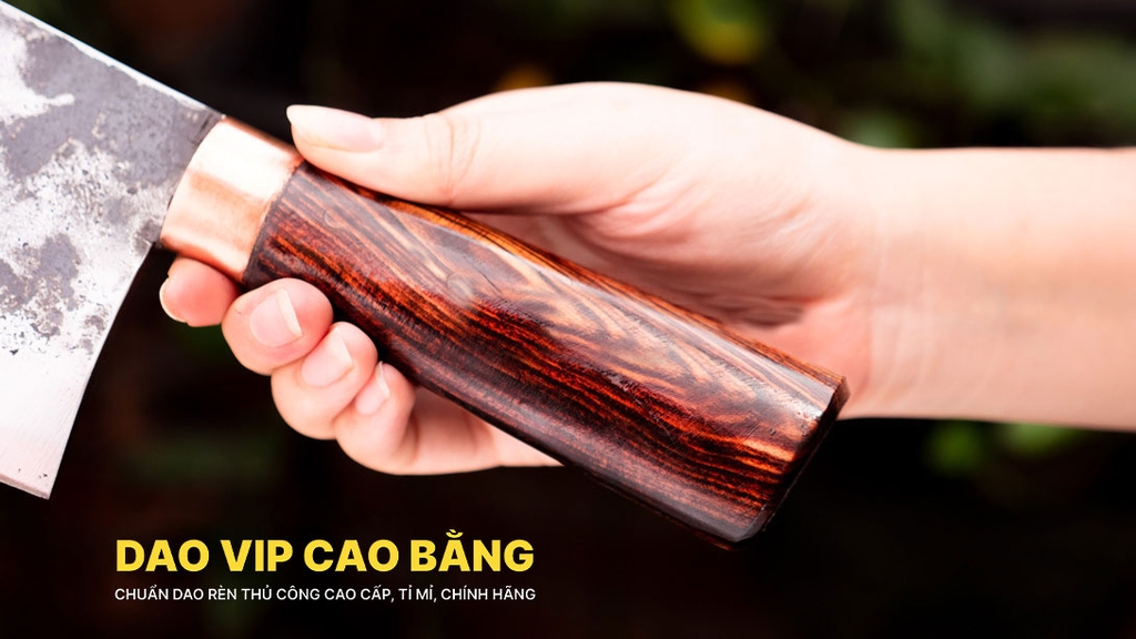 Dao chặt gà 03 CG03TDD chất lượng, vệ sinh - Hàng chuẩn của DAO VIP CAO BẰNG