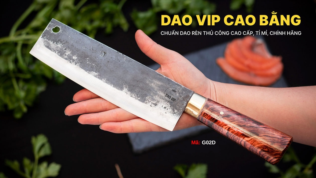 DAO THÁI 20 G02D cán cẩm khâu đồng DAO VIP CAO BẰNG