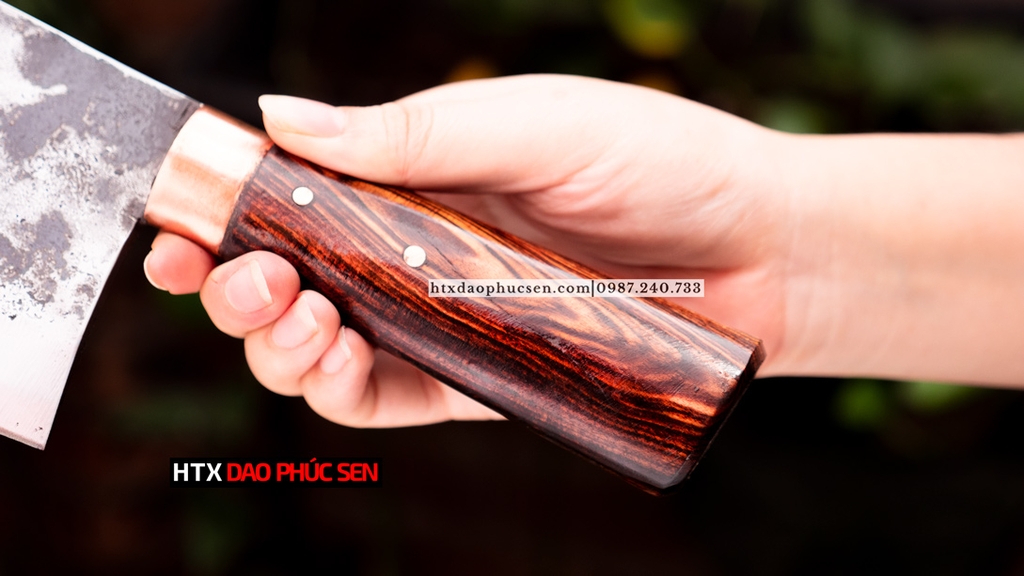 Dao chặt gà 03 CG03TDD chất lượng, vệ sinh - Hàng chuẩn của DAO VIP - HTX DAO PHÚC SEN