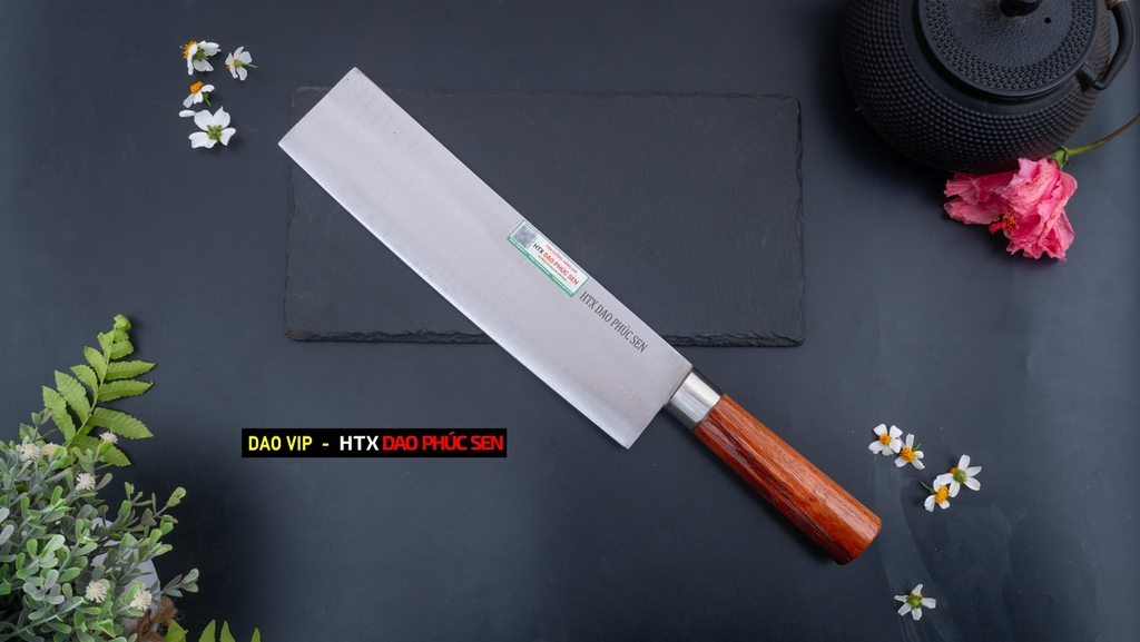 Dao chặt gà vịt thép trắng - G07KC