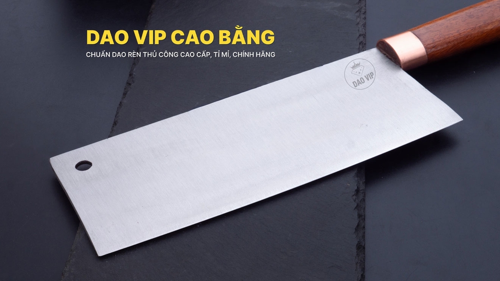 Dao chặt gà thép trắng G05KDD DAO VIP CAO BẰNG