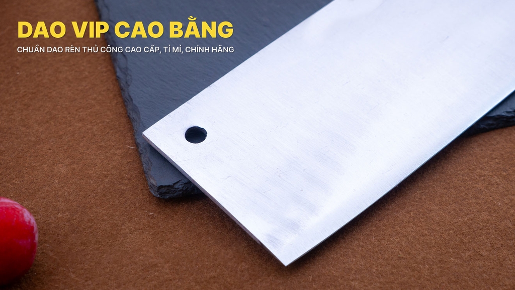 Dao chặt gà thép trắng G05K dao vip cao bằng