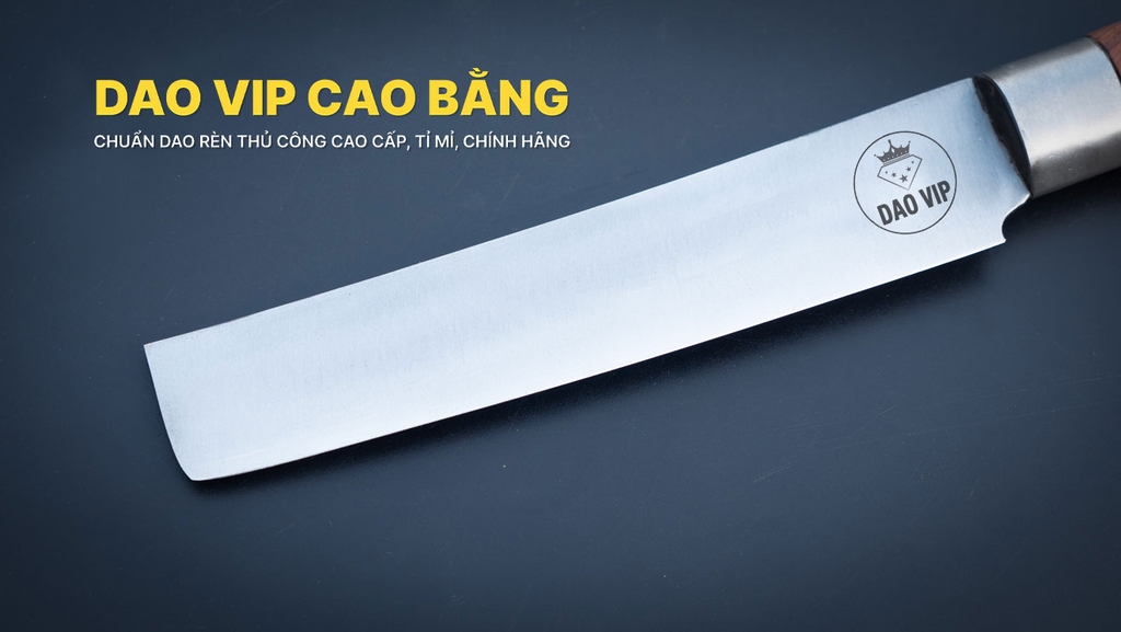 Dao thái gọt thép trắng cao cấp DTKH, hàng chuẩn CHÍNH HÃNG CỦA DAO VIP CAO BẰNG