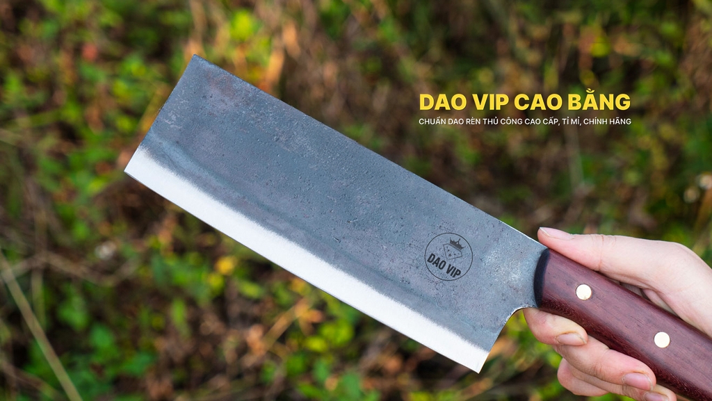 Dao chặt gà cao cấp nhíp xe - SG08 DAO VIP CAO BẰNG