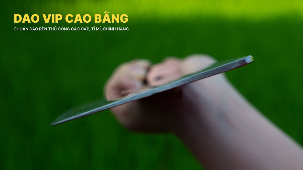 Dao chặt gà thép trắng cao cấp CG10 vệ sinh, an toàn - Hàng chuẩn của DAO VIP CAO BẰNG