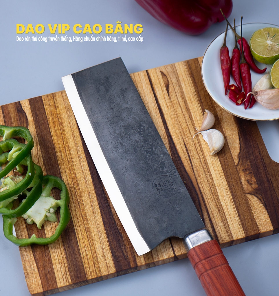 Dao thái thịt rèn thủ công nhíp xe - CT11V DAO VIP CAO BẰNG